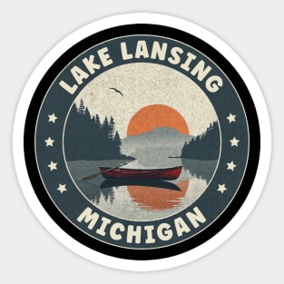 Lake Lansing Michigan Sunset Sticker